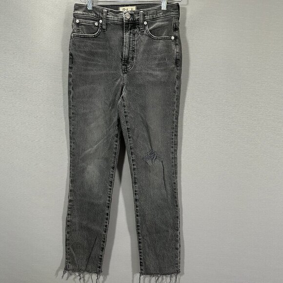 Madewell Jeans Womens 25 The Perfect Vintage Jean Gray Wash High Rise Stretch - Picture 1 of 12